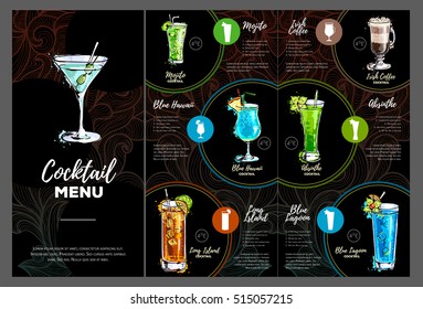 Cocktail menu design