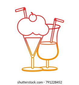 Cocktail and milkshake design