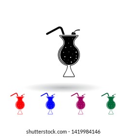cocktail multi color icon. Elements of drink set. Simple icon for websites, web design, mobile app, info graphics