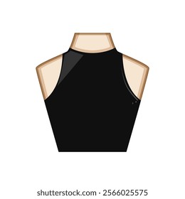 cocktail neckline dress cartoon. summer winter, spring autumn, v neck cocktail neckline dress sign. isolated symbol vector illustration