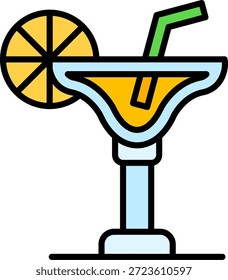 Cóctel Nuevo Vector de diseño de iconos creativos