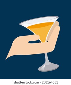 cocktail night design, vector illustration eps10 graphic 