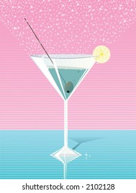 cocktail with an olive