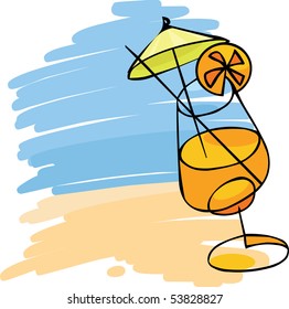 Cocktail on the beach