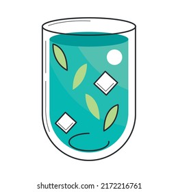 icono de cóctel sobre fondo blanco