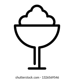 cocktail, outline black style, bakery icon set