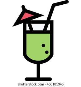 cocktail outline icon
