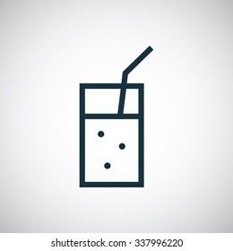 cocktail outline, thin, flat, digital icon for web and mobile
