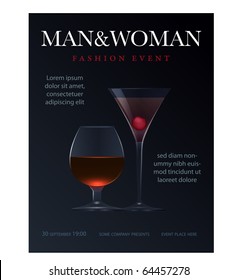 cocktail party ad template