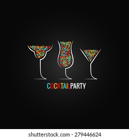 cocktail party design background