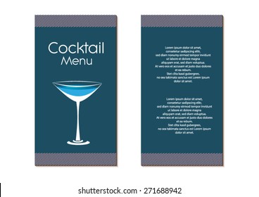 Cocktail party design menu background