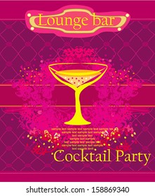 Cocktail party Invitation Card