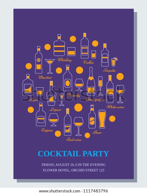Cocktail Party Invitation Template from image.shutterstock.com