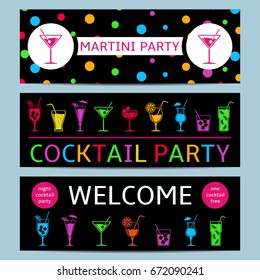 Cocktail party invitations flyers