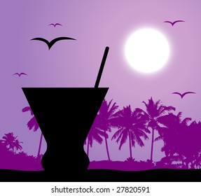 Cocktail party on the beach