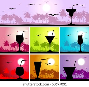 Cocktail party on the beach