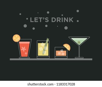 Cocktail party poster