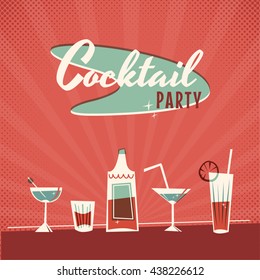 Cocktail Party Vector Illustration