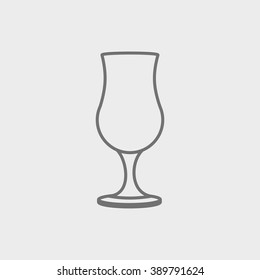 Cocktail pina colada glass icon