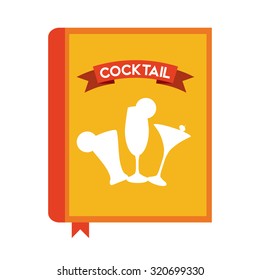 cocktail recipe book design, vector illustration eps10 graphic 