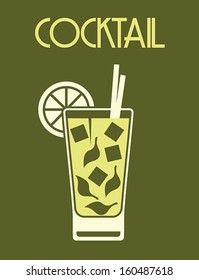 Cocktail retro poster