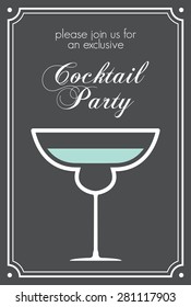Cocktail retro poster