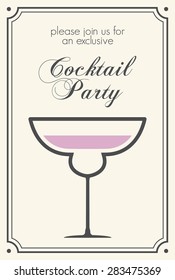 Cocktail retro poster