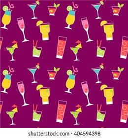 Cocktail Illustration Margarita Mojito Gin Tonic Stock Vector (Royalty ...