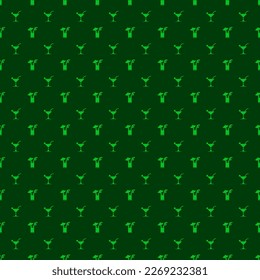 Cocktail seamless pattern background. Vector texture illustration.