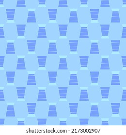 Cocktail seamless pattern. Icons of alcohol drink in flat design. Cocktail party background. Modern design for print on fabric, wrapping paper, wallpaper, packaging. Vector illustration