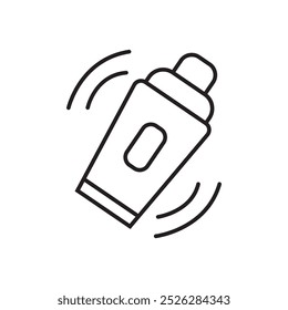 Cocktail shaker icon vector. Bartender at the bar shaking beer, wine, cocktail, martini, alcohol drink symbol.