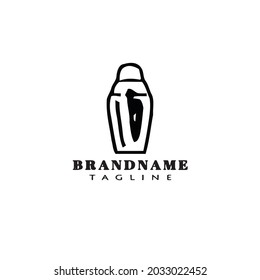 cocktail shaker logo icon design modern vector illustration