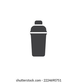 Cocktail shaker vector icon. filled flat sign for mobile concept and web design. Bar shaker glyph icon. Symbol, logo illustration. Vector graphics