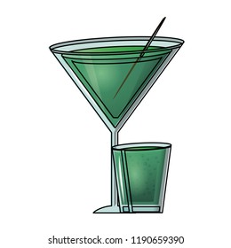Cocktail and shot