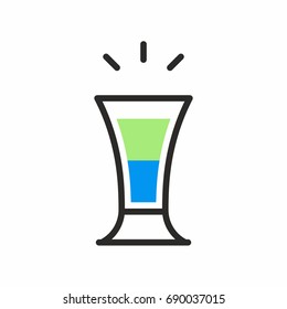 Cocktail shot icon