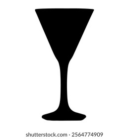 Cocktail    silhouette vector icon sign symbol illustration design.