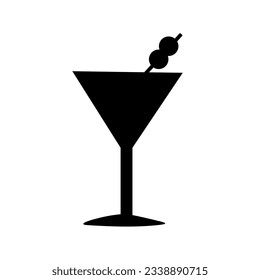 Cocktail silhouettes for menus, websites, invitations, banners. Vector illustration