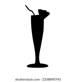 Cocktail silhouettes for menus, websites, invitations, banners. Vector illustration
