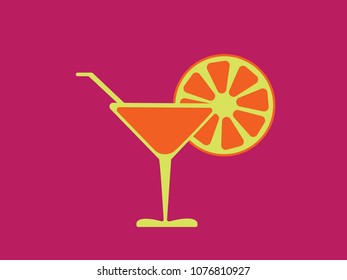 Cocktail simple icon