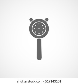 Cocktail Strainer Flat Icon On White Background