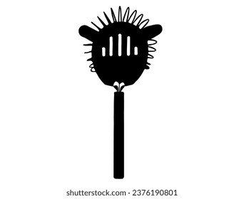 Cocktail strainer silhouette vector art