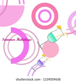 cocktail summer holiday vector background