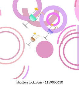 cocktail summer holiday vector background