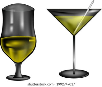 cocktail tulip glass cups tulips