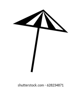 cocktail umbrella isolated icon