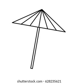 cocktail umbrella isolated icon