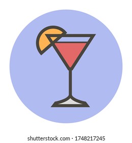 Cocktail. Vector flat style for you design