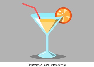 Cocktail Vector Graphic Illustration Art Design 
