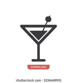 Cocktail vector icon