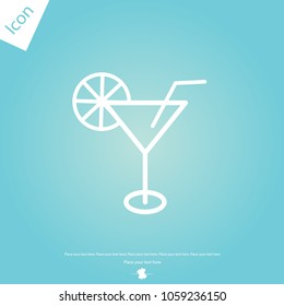 Cocktail vector icon